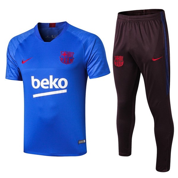 Entrenamiento Barcelona Conjunto Completo 2019-20 Azul Marron